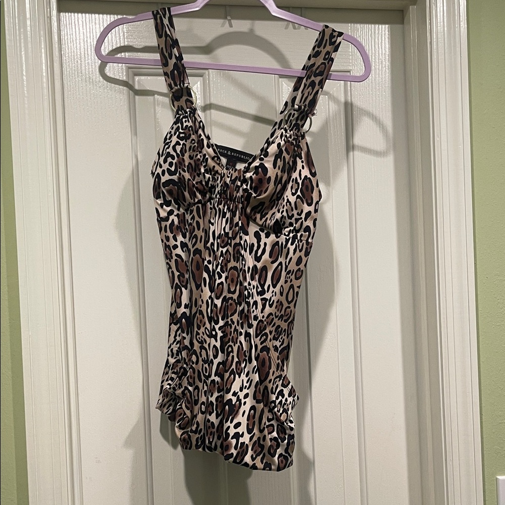 Rock & Republic Leopard Print Camisole